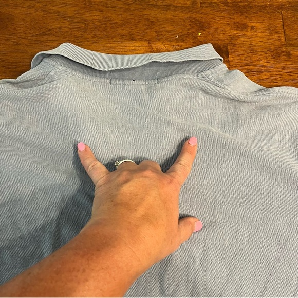 Polo Ralph Lauren Men's Light Blue Polo Shirt size large 100% cotton - Picture 9 of 10